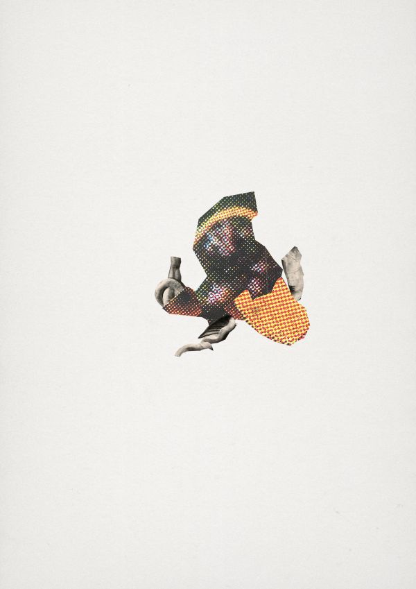 Ectoplasm Collage depicting an ambiguous mass