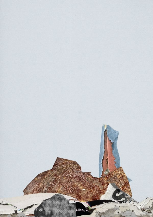 RUST PLANET Collage consisting of different print screens parts and materials from urban enviroments