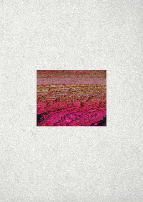 Ereignishorizont Collage consisting of red noise from a corrupted JPEG file