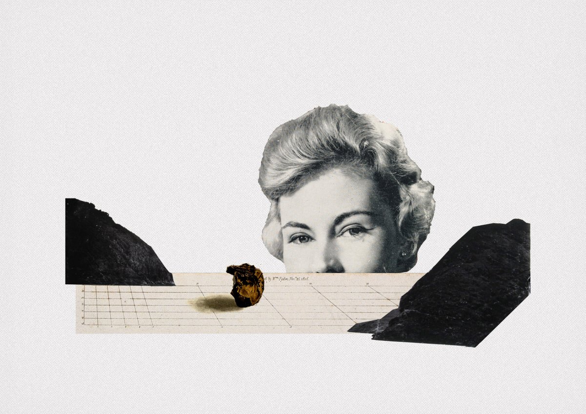 Visual Cliff Collage consisting of different parts from old books and advertisements