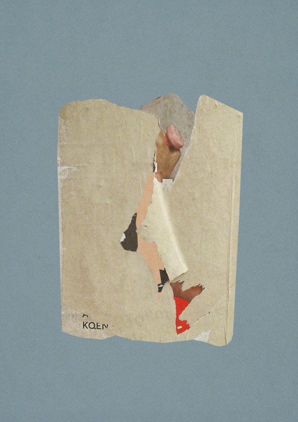 KOEN Abstract collage consisting of parts from an advertising column