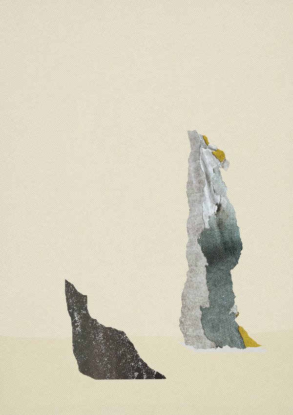 L__L__ Abstract collage consisting of parts from an advertising poster/print screen