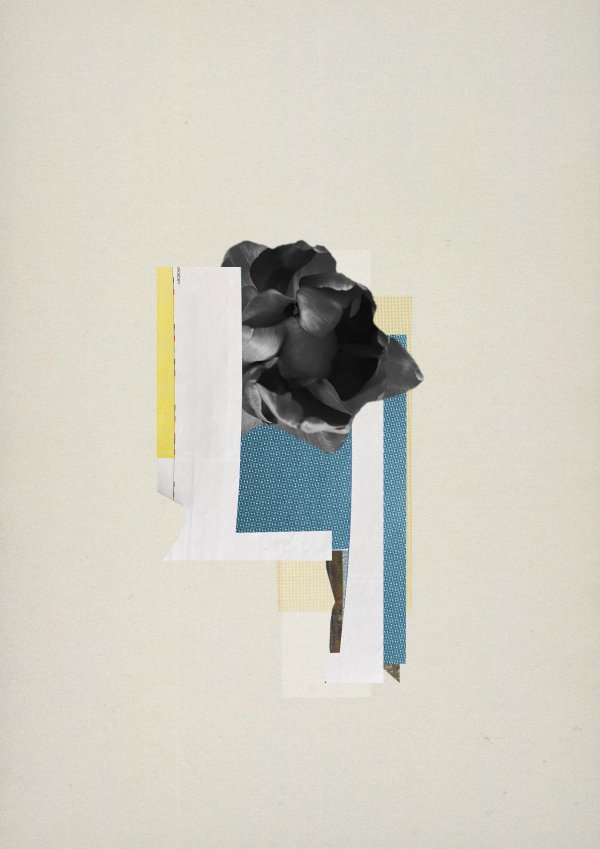Drip Drop Abstract collage consisting of parts from an election poster