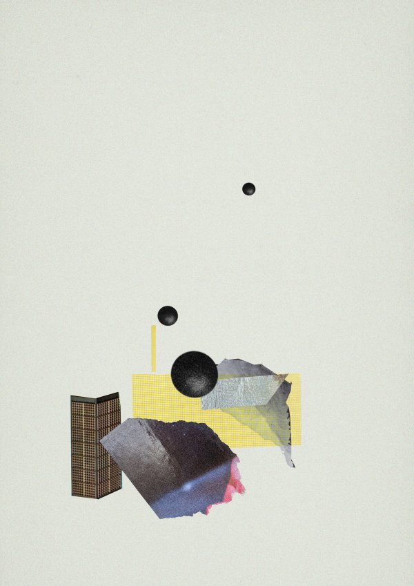 Sphæres Abstract collage consisting of parts from print screens and old fotos